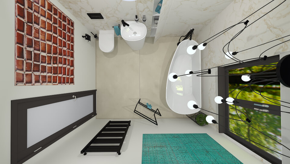 3D grafické návrhy koupelen od Cravt koupelny Tábor